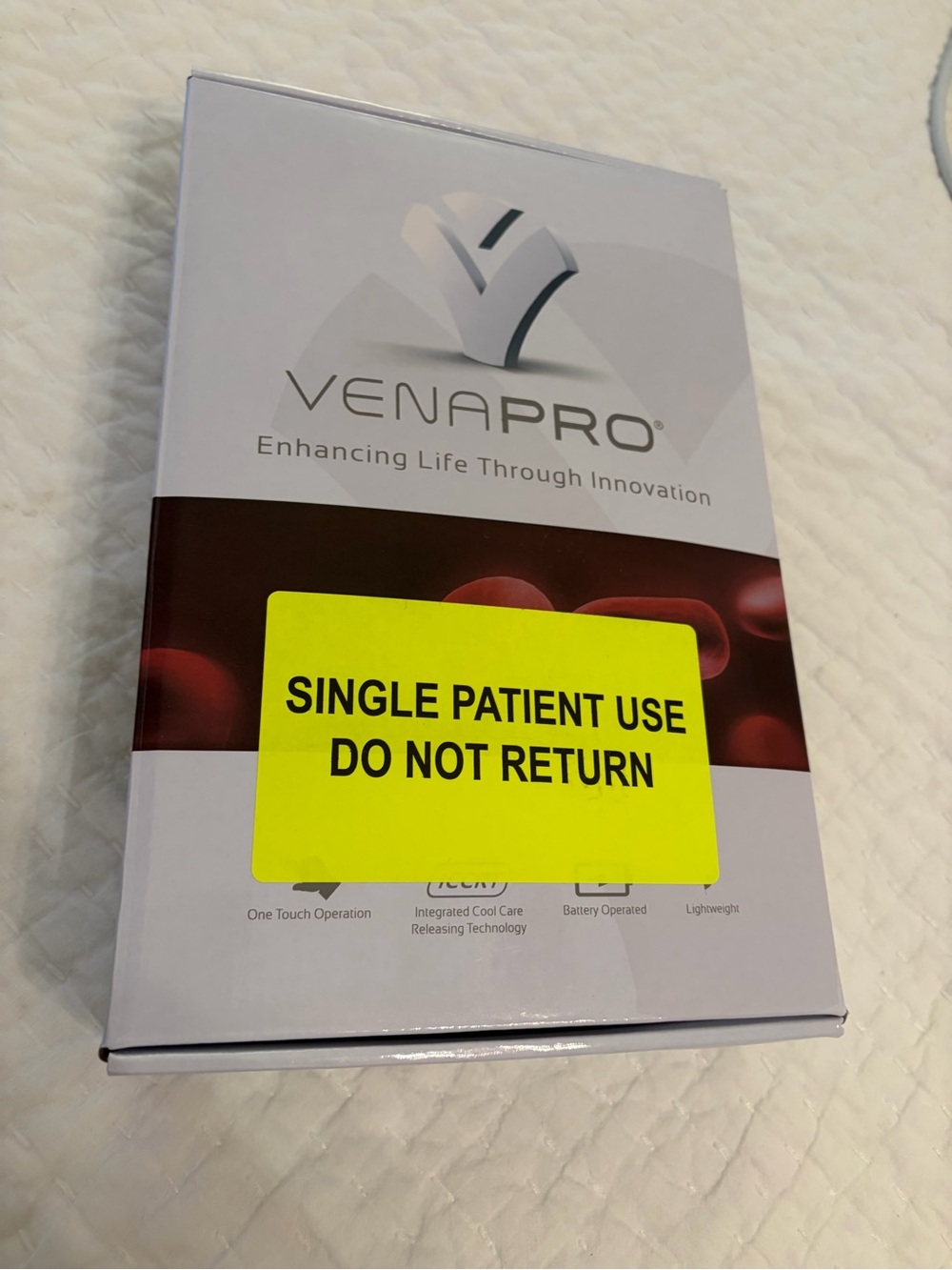 White Wearable Cooling Device - Single Patient Use